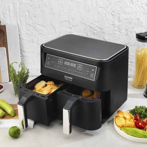 SCHAFER FIT FRY DUAL DİJİTAL AIRFRYER SIY001