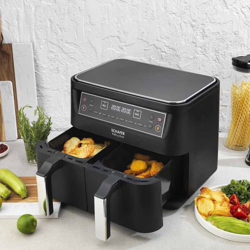 SCHAFER FIT FRY DUAL DİJİTAL AIRFRYER SIY001