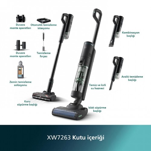 PHILIPS AQUA TRIO 3 IN1 ŞARJLI DİKEY SÜPÜRGE XW7263 11
