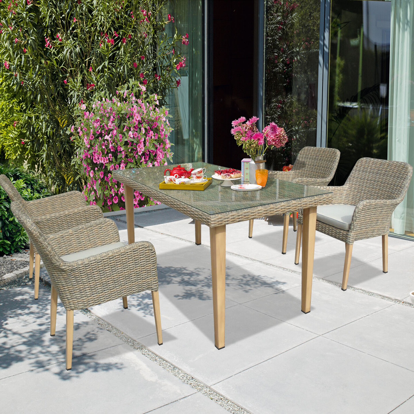 Sunfun Sina Rattan Yemek Grubu