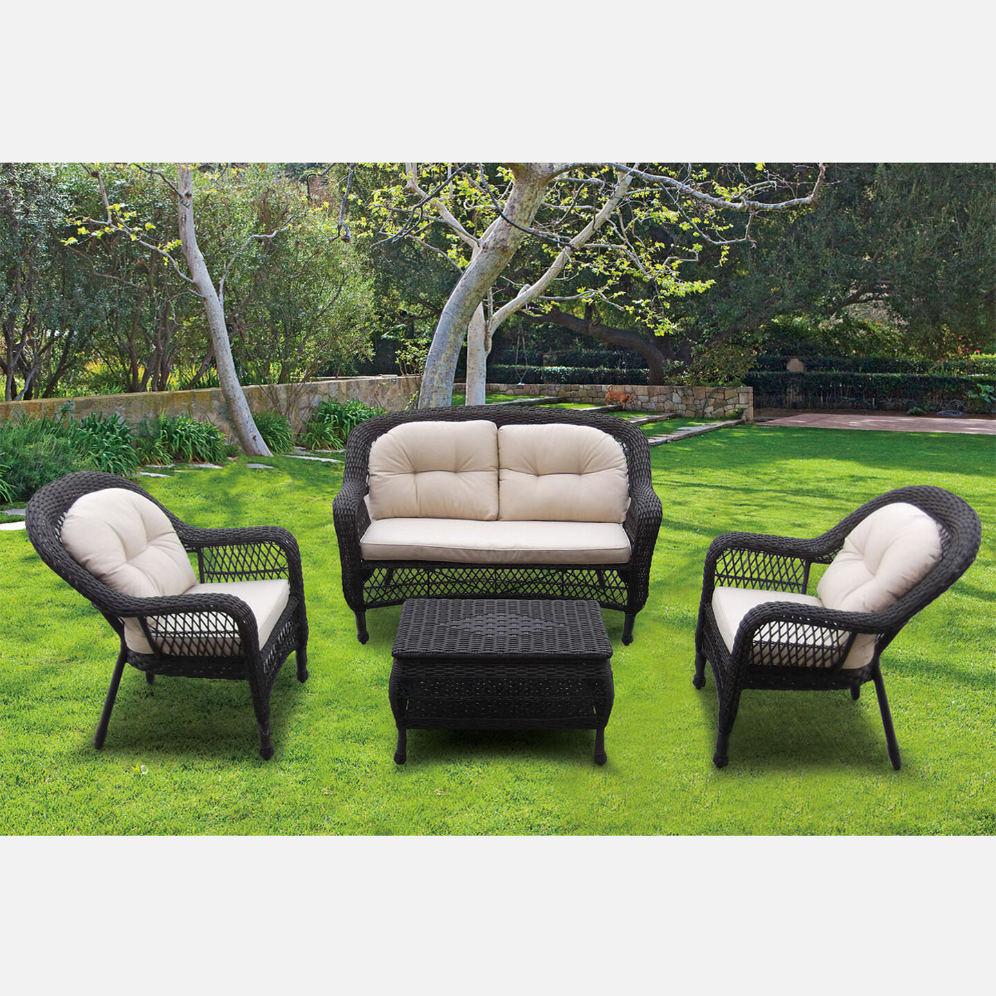 Sunfun Savannah Rattan 4 Parça Oturma Grubu