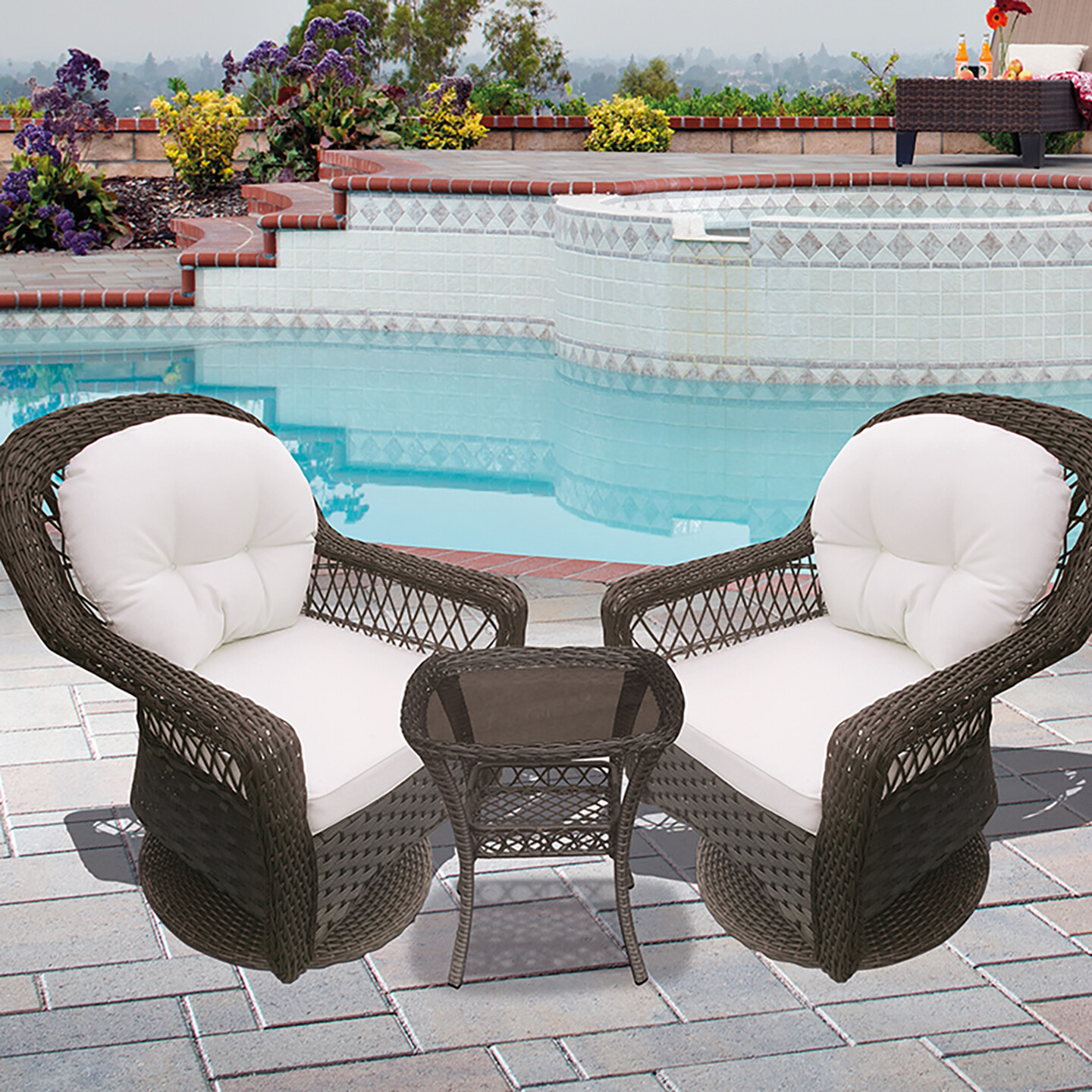 Sunfun Savannah Rattan Sallanan Koltuk Seti