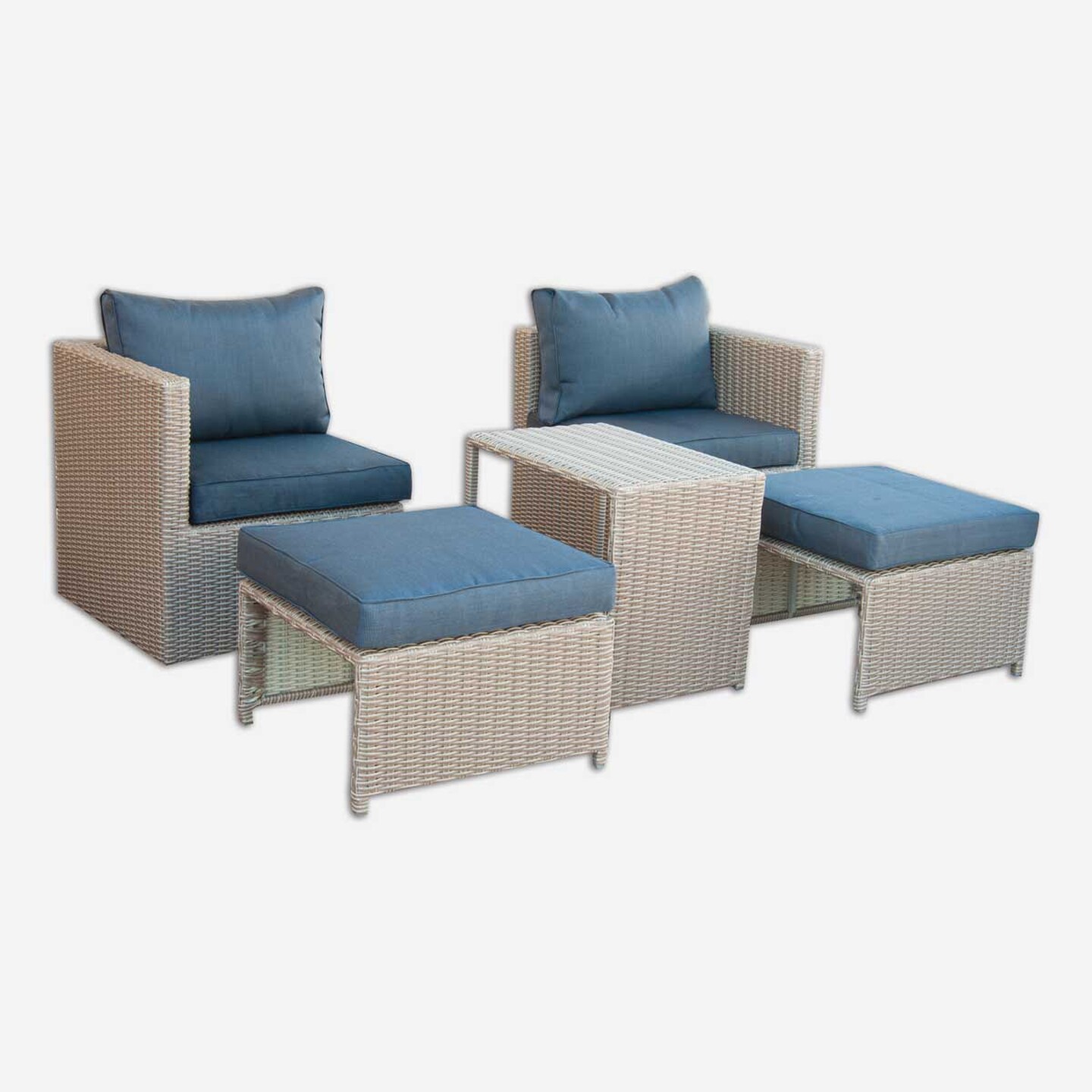Sunfun Side Rattan Oturma Grubu Bej