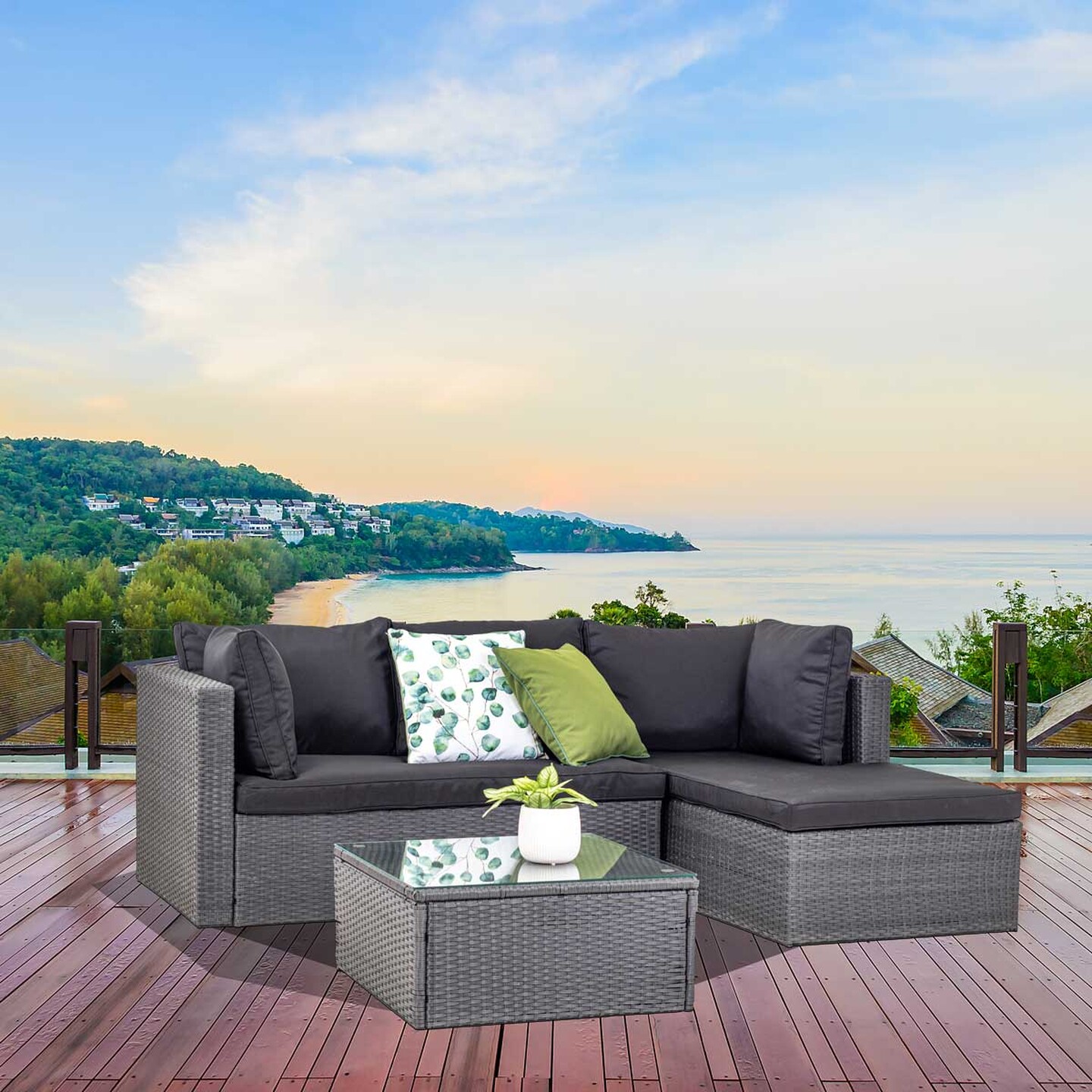 Sunfun Rattan Köşe Oturma Grubu