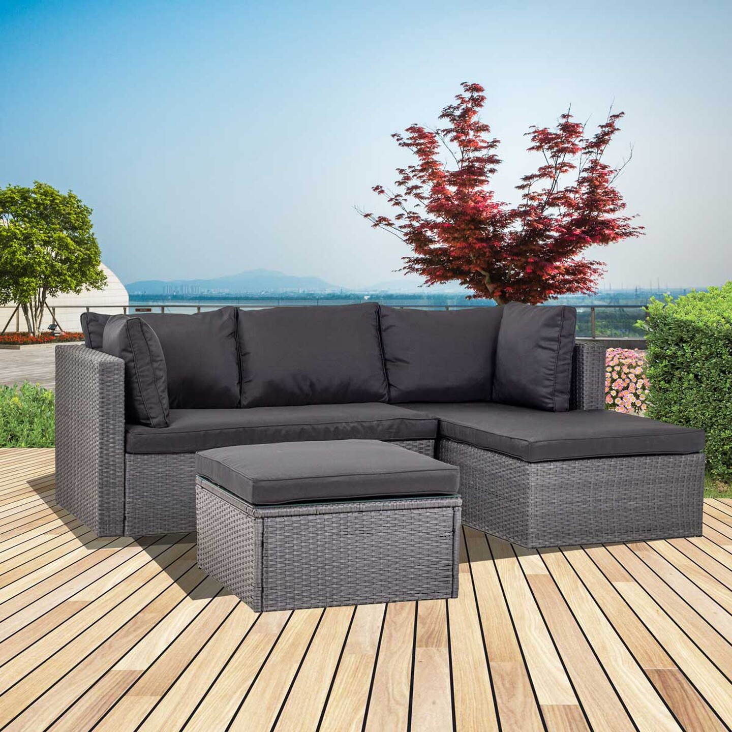 Sunfun Rattan Köşe Oturma Grubu