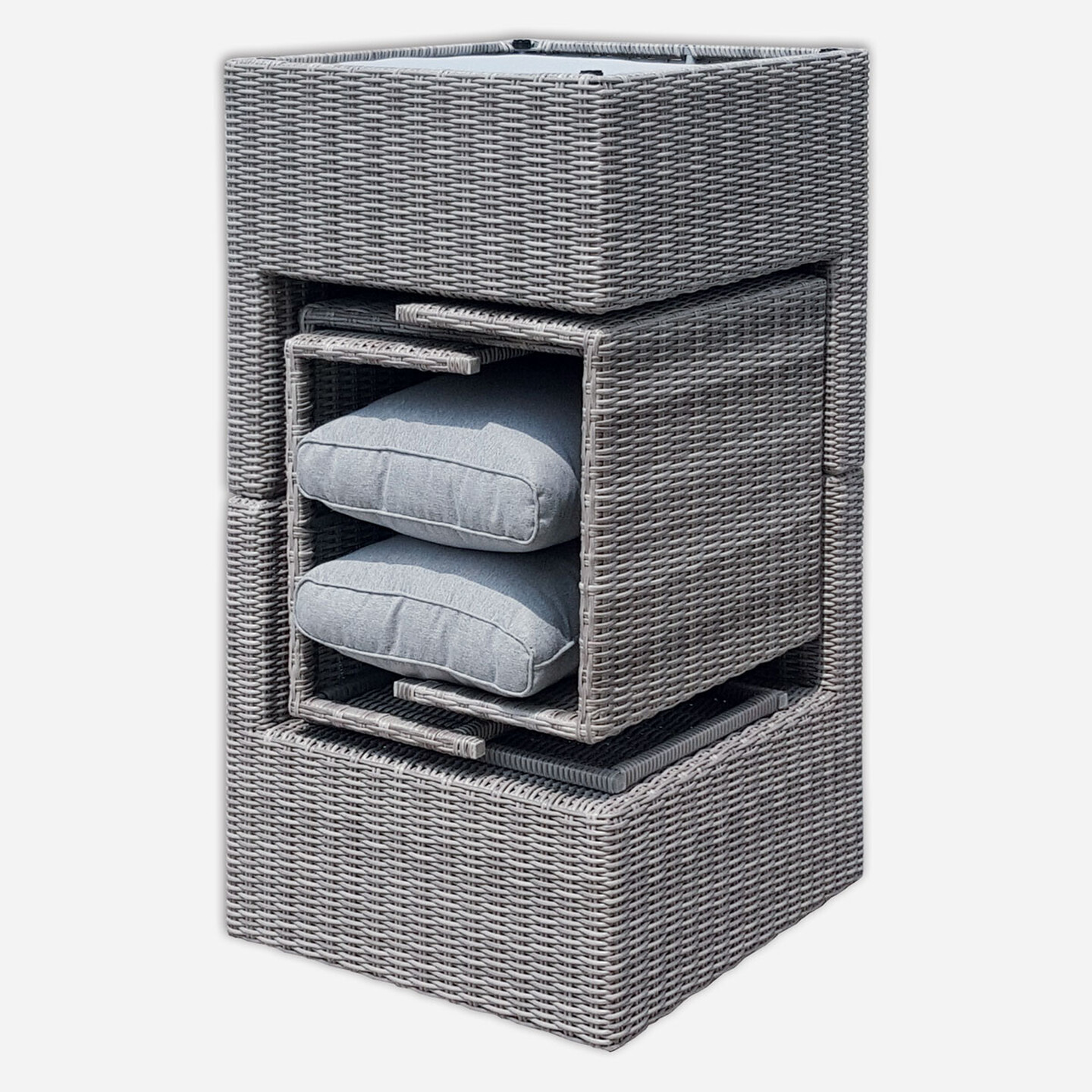 Sunfun Side Rattan Oturma Grubu Gri