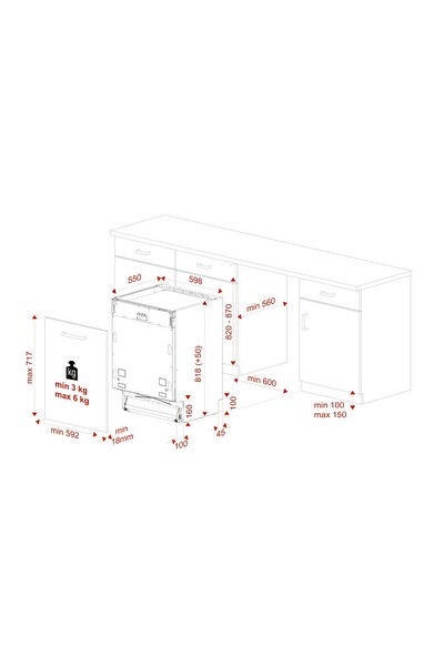 Teka DFI 46700 TTM 7 Programlı Tam Ankastre Bulaşık Makinesi