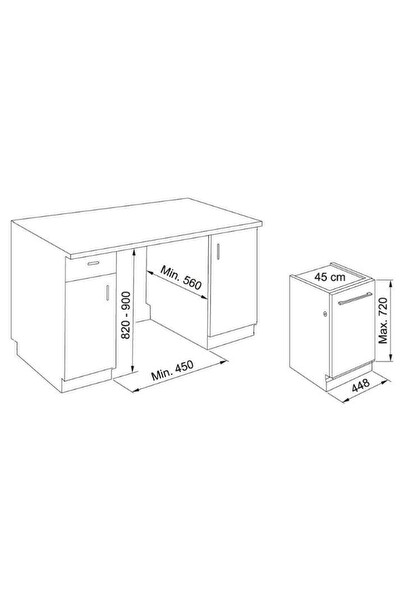 Franke FDW 4510 E8P E 8 Programlı Beyaz Tam Ankastre Bulaşık Makinesi