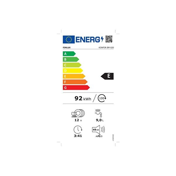 Finlux Konfor BM 620 6 Programlı Bulaşık Makinesi