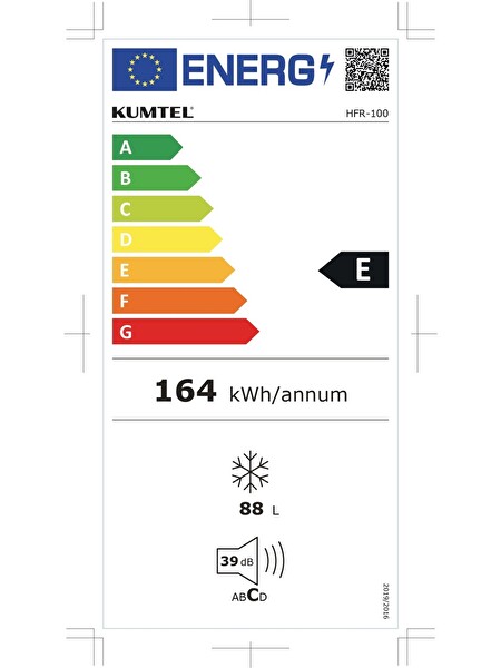 Kumtel HFR-100 88 L 3 Çekmeceli Statik Derin Dondurucu