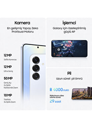 Galaxy S25+ 12 GB RAM 256 GB Buz Mavisi Akıllı Cep Telefonu
