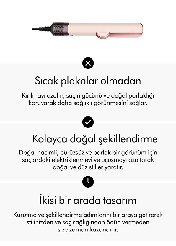 Airstrait™ Ceramic Pink Saç Düzleştirici