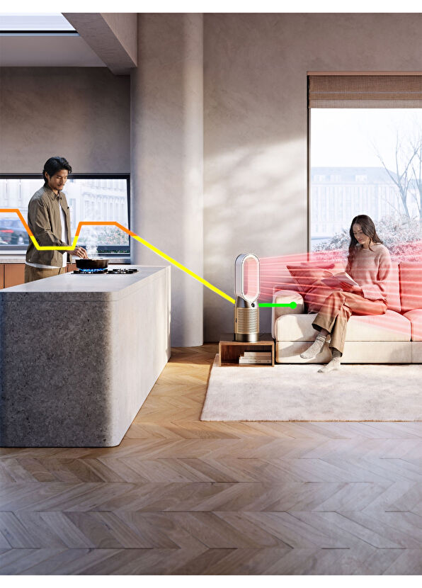 Purifier Hot+Cool HP2 De-NOx Beyaz/Altın Hava Temizleyici