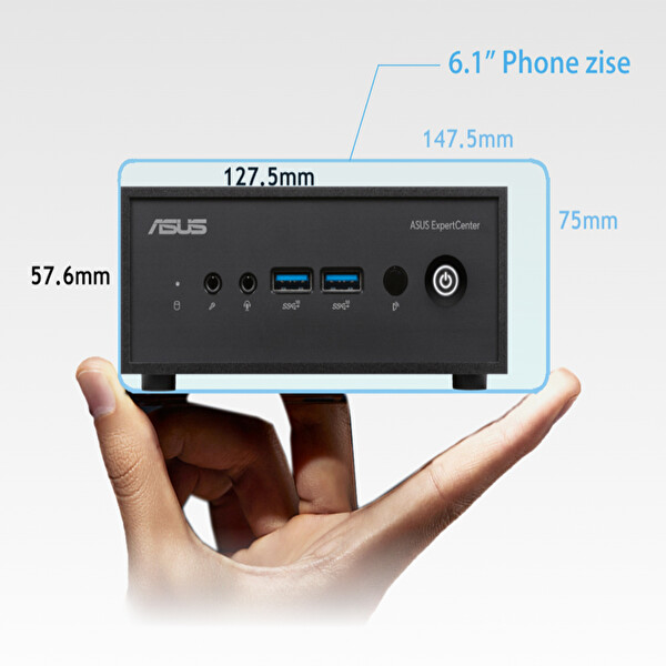 Asus PN42-SN004AV Intel Processor N100 4 GB RAM 128 GB M.2 SSD W11 Pro Mini Masaüstü Bilgisayar