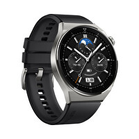 Huawei Watch GT3 Pro 46mm Titanyum Kasa Siyah Kauçuk Kayış