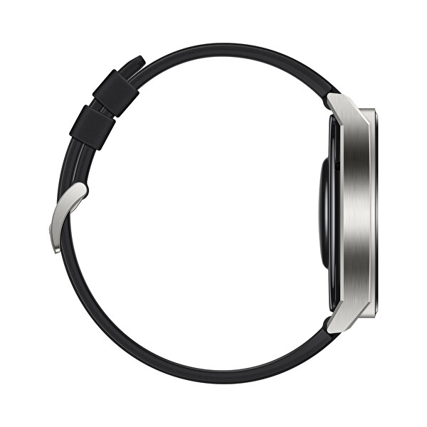 Huawei Watch GT3 Pro 46mm Titanyum Kasa Siyah Kauçuk Kayış