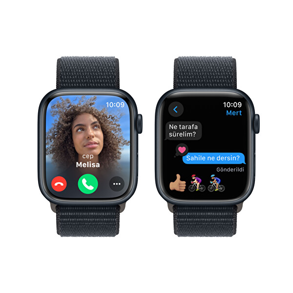 Apple Watch Series 9 GPS 45mm Midnight Aluminium Case with Midnight Sport Band - M/L