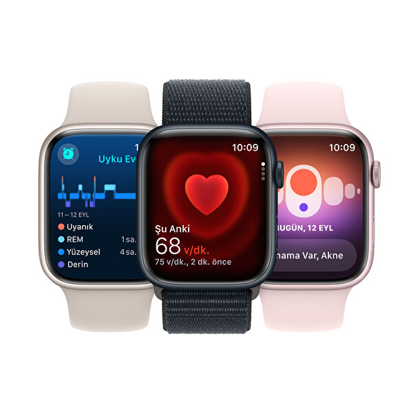 Apple Watch Series 9 GPS 41mm Starlight Aluminium Case with Starlight Sport Loop