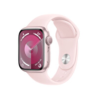 Apple Watch Series 9 Gps 41mm Pembe Alüminyum Kasa ve Light Pembe Sport Band M/L