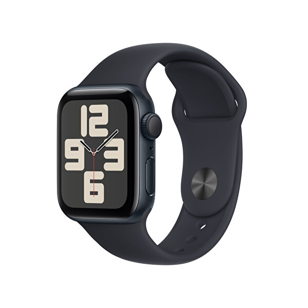 Apple Watch Se Gps 40mm M/L Gece Yarısı Alüminyum Kasa ve Gece Yarısı Sport Band