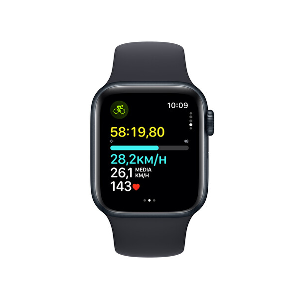Apple Watch Se Gps 40mm M/L Gece Yarısı Alüminyum Kasa ve Gece Yarısı Sport Band