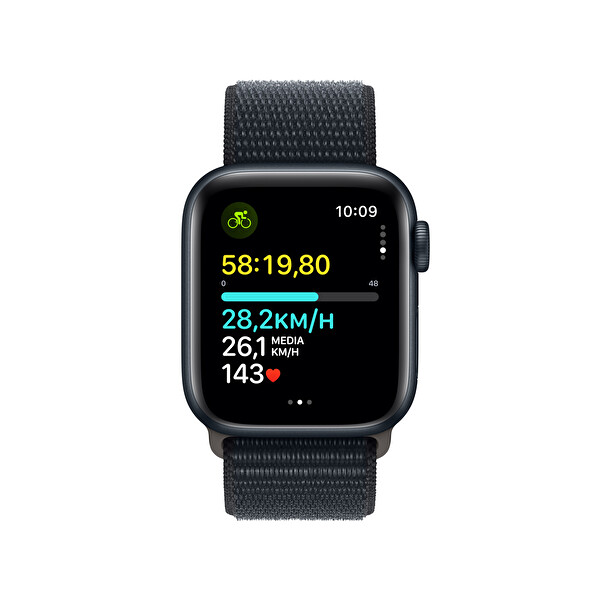 Apple Watch Se Gps 40mm Gece Yarısı Alüminyum Kasa ve Gece Yarısı Sport Loop