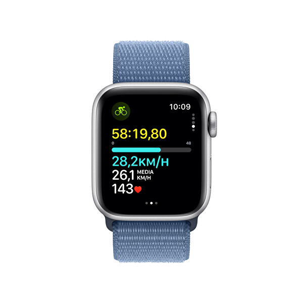 Apple Watch Se Gps 40mm Gümüş Alüminyum Kasa ve Winter Mavi Sport Loop