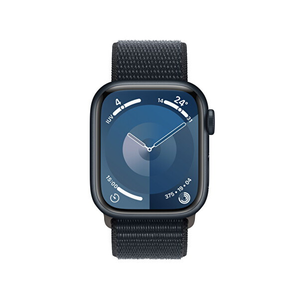 Apple Watch Series 9 Gps 41mm Gece Yarısı Alüminyum Kasa ve Gece Yarısı Sport Loop