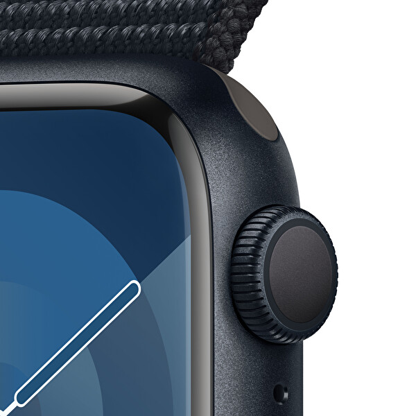 Apple Watch Series 9 Gps 41mm Gece Yarısı Alüminyum Kasa ve Gece Yarısı Sport Loop