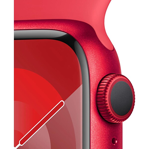 Apple Watch S9 41MM Red AL Red Sport Band M/L GPS MRXH3TU/A