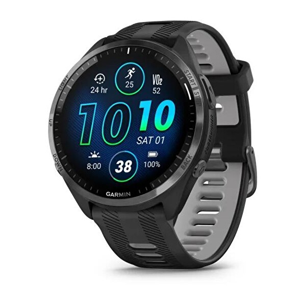 Garmin Forerunner 965 Karbon Gri DLC Titanyum Siyah Akıllı Saat