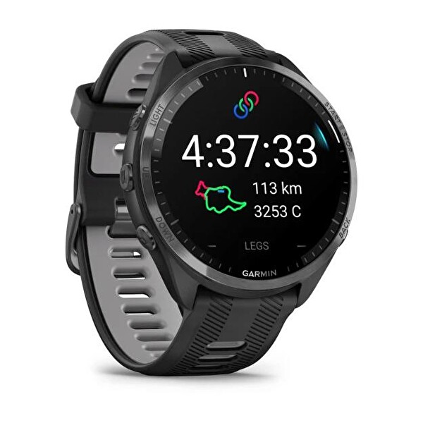 Garmin Forerunner 965 Karbon Gri DLC Titanyum Siyah Akıllı Saat