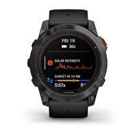 Garmin Fenix 7X Pro Solar Slate Gri Siyah Akıllı Saat