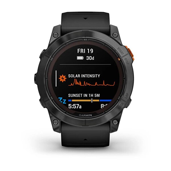 Garmin Fenix 7X Pro Solar Slate Gri Siyah Akıllı Saat
