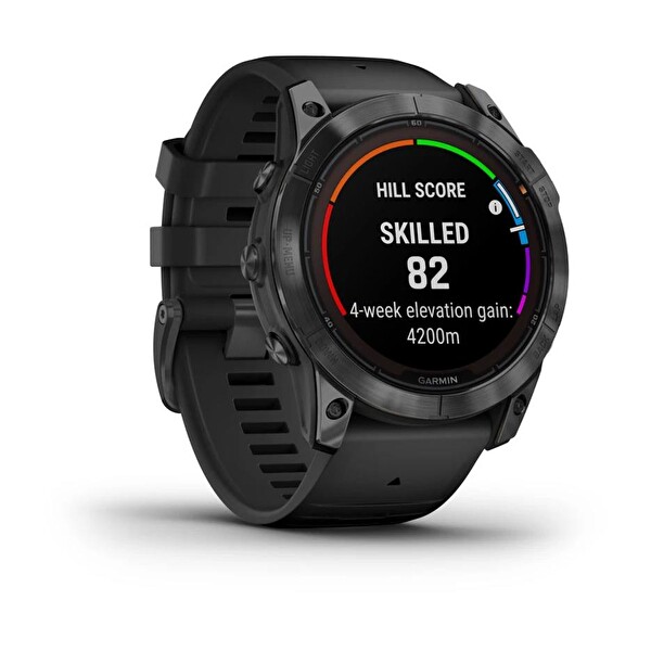 Garmin Fenix 7X Pro Solar Slate Gri Siyah Akıllı Saat