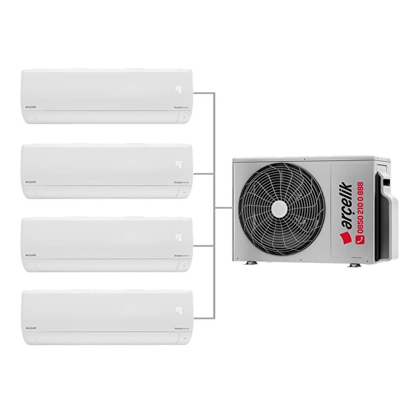 Arçelik Multi Sistem 4+1 30000 BTU 9+9+9+9 Duvar Tipi Inverter Klima