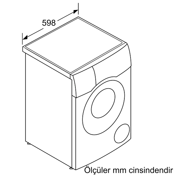 Bosch WNC254A0TR 10.5 KG 1400 Devir 6 KG Kurutmalı Çamaşır Makinesi