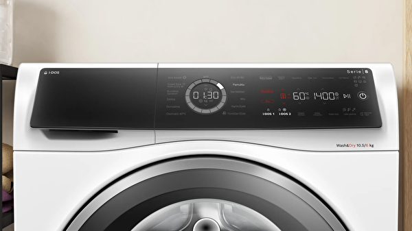 Bosch WNC254A0TR 10.5 KG 1400 Devir 6 KG Kurutmalı Çamaşır Makinesi