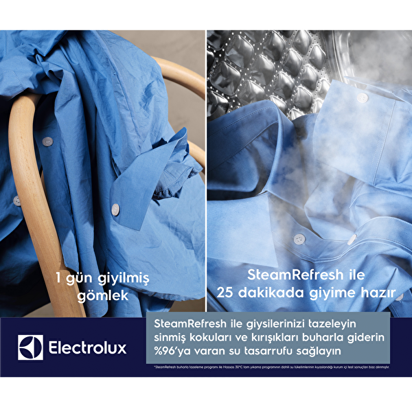 Electrolux EW7W4602QT 700 Serisi Steamcare 11/7 KG 1600 Devir Universaldose WI-FI Kurutmalı Çamaşır Makinesi