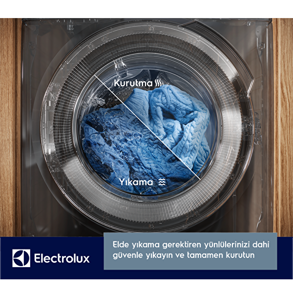 Electrolux EW7W4602QT 700 Serisi Steamcare 11/7 KG 1600 Devir Universaldose WI-FI Kurutmalı Çamaşır Makinesi