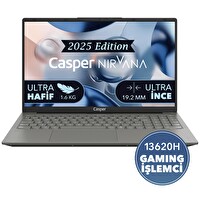 Casper Nirvana X600.1362-DF00X-G-F Intel Core i7-13620H 32GB RAM 1TB NVME SSD Freedos Laptop