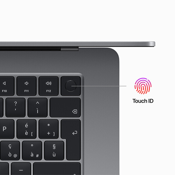 Apple 15-inch MacBook Air: Apple M2 chip with 8-core CPU and 10-core GPU, 256GB - Uzay Grisi