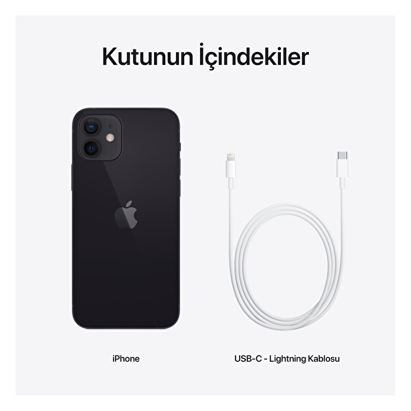 Apple iPhone 12 128GB Akıllı Telefon Siyah