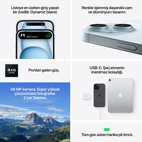 Apple iPhone 15 Plus 128GB Siyah