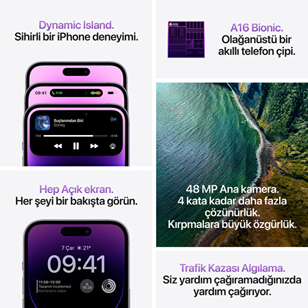 Apple iPhone 14 Pro Max 256GB Altın Cep Telefonu MQ9W3TU/A