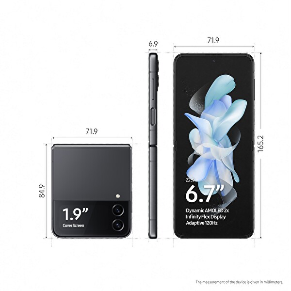 Samsung Galaxy Z Flip4 128GB Gri Cep Telefonu