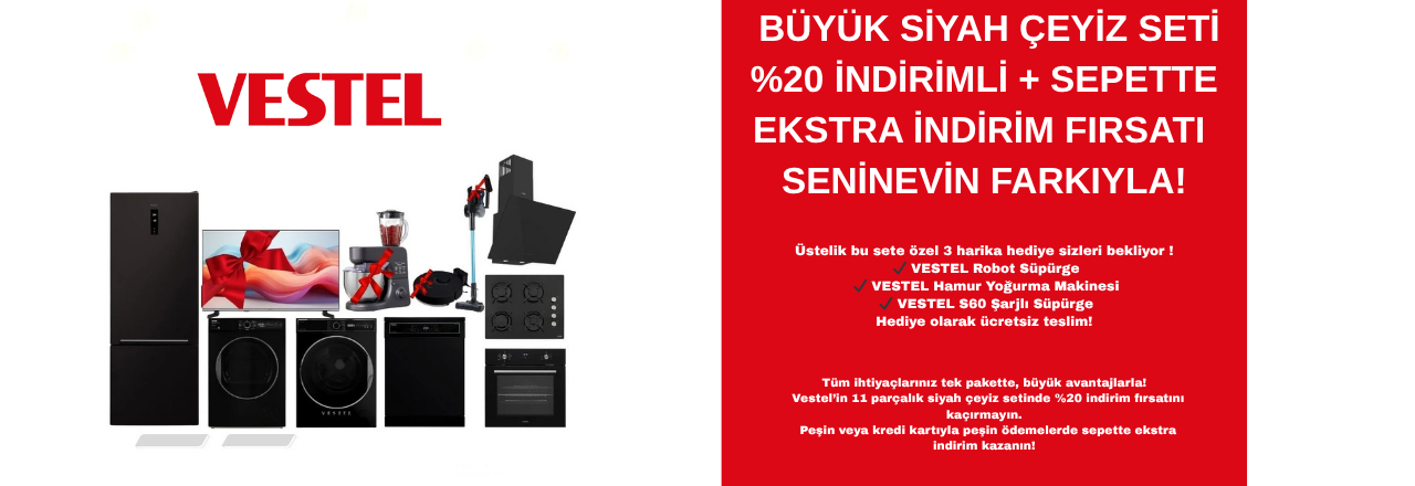 Vestel çeyiz paketi